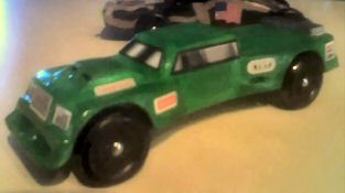 pinewood derby green car picture