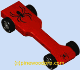 Pinewood Car design Plan - spider photo picture