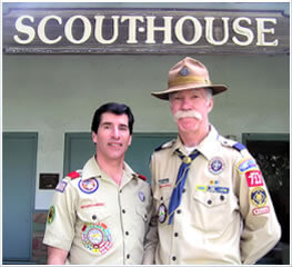 Gary and Joe at the Manhattan Beach Scouthouse