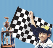 pine wood derby trophy winner image