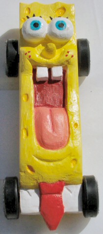 Sponge Bob Square Pants Pinewood Derby Car Photo