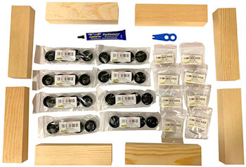  PINTWOOD PRO Bulk Derby Car Kit, (8) Pack, Includes Free  Spacer Tool and PRO Graphite