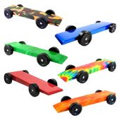  Pinewood Pro Pine Derby Car Kit - Painted and Weighted - Black  Barracuda : Arts, Crafts & Sewing