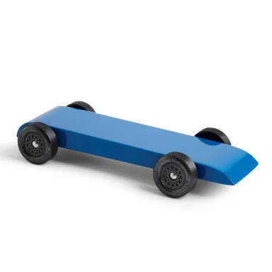 Fully Built Pinewood Derby Car - The Blue Flash