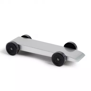 Silver PRO Car - Fully Built Fastest Pinewood Derby Car