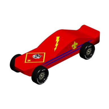 Wolf Pack Leader - Pinewood Derby Car Design Plan