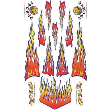 Flames - Pinewood Derby Car Decals