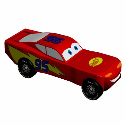 Pinewood Pro Lightning McQueen Pixar Car INSTANT DOWNLOAD car design